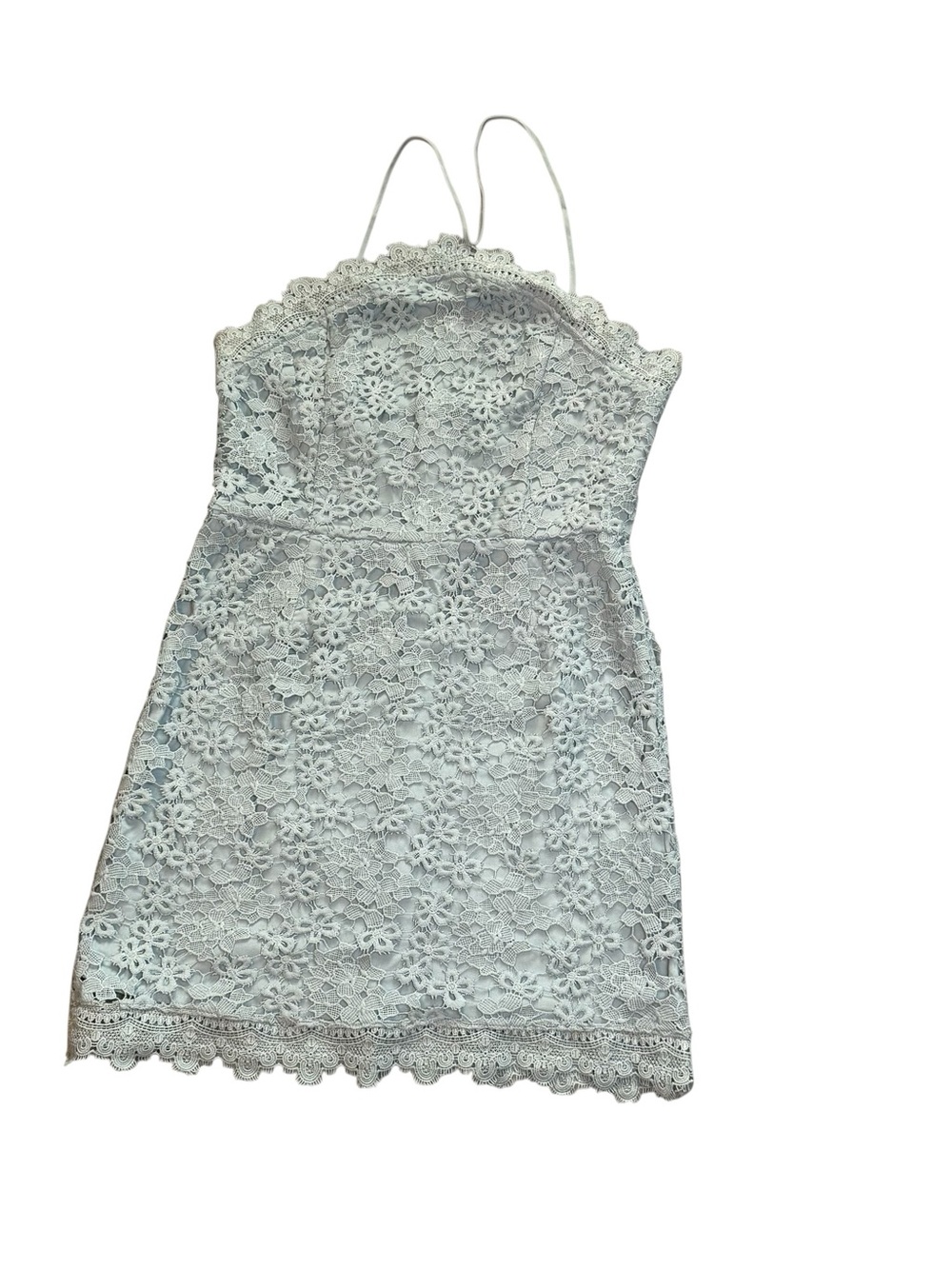 J.O.A. Light Blue Lace Dress